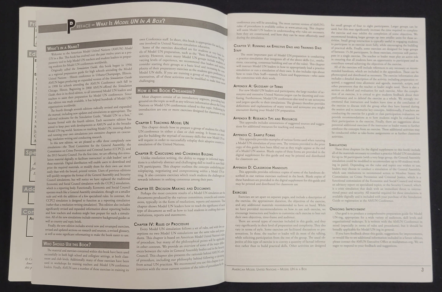Model UN in a Box Simulation Kit (includes kit and digital supplement)